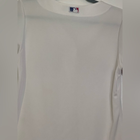 Majestic White Texas Rangers MLB Jersey medium women’s Rhinestones - Picture 6 of 11